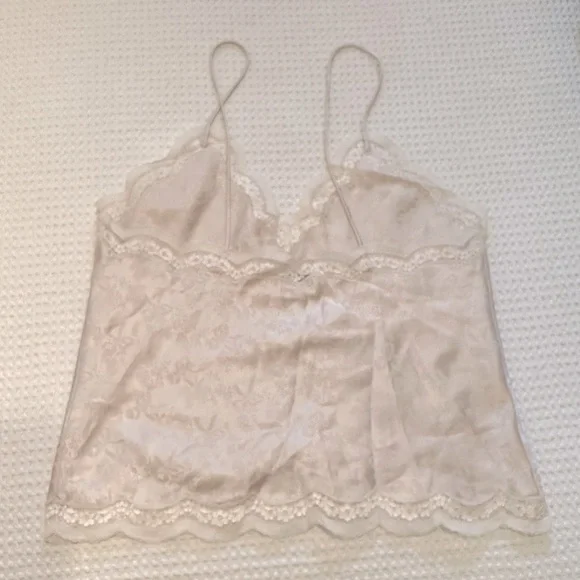 Christian Dior Vintage Lace Trim Embellished Lingerie Camisole Top - Picture 9 of 11